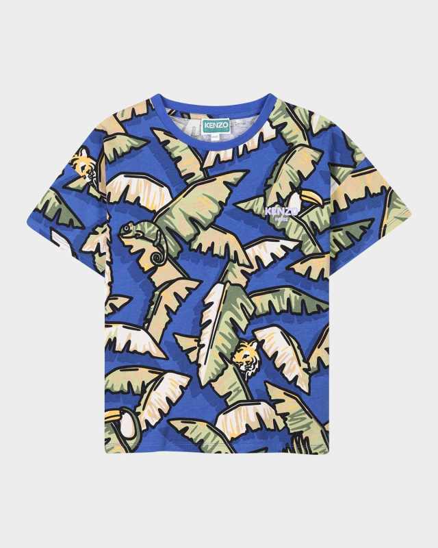 Boy's Jungle Logo-Print T-Shirt, Size 2-4